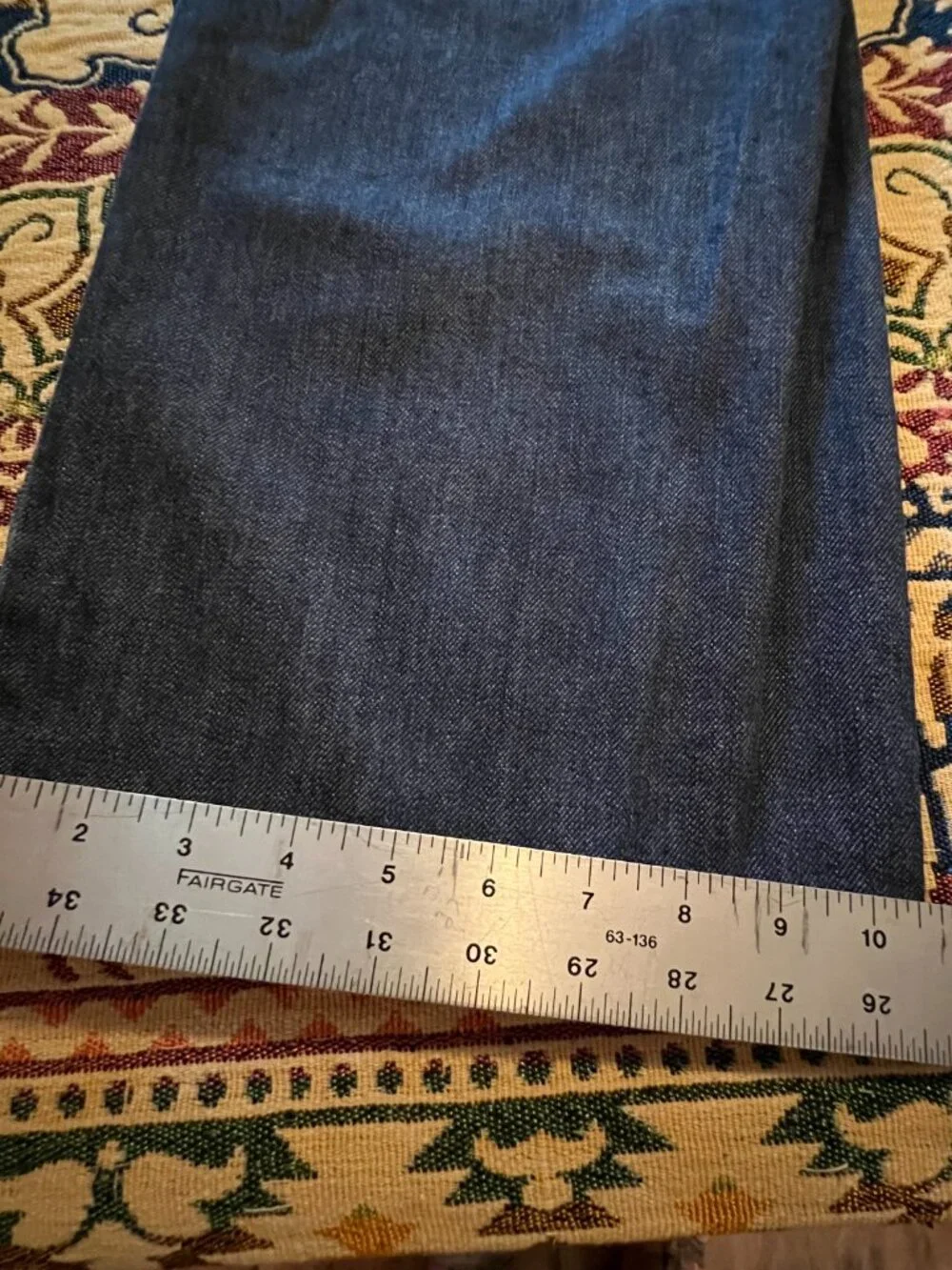 J.Jill Authentic Fit Below waist Wide Leg Jeans Sz 16 Reg Blue Stretch Denim - Picture 11 of 14
